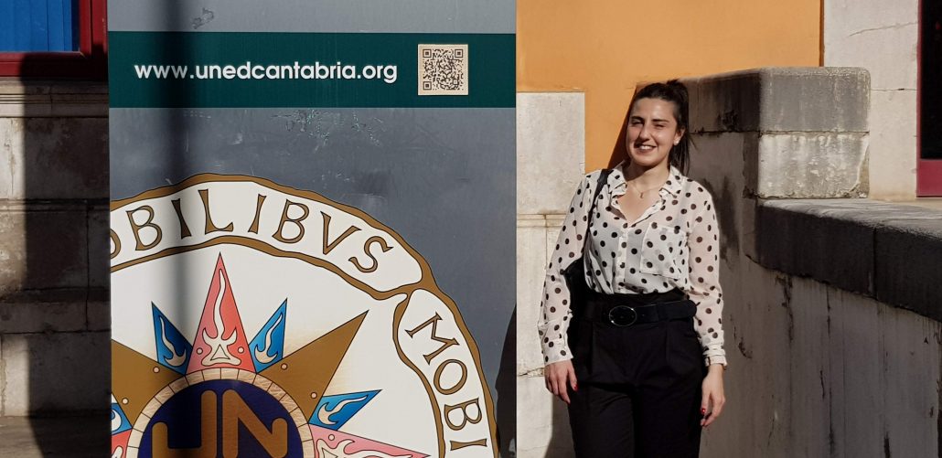 Micaela Magali Fontana estudiante del Grado Derecho en UNED Cantabria