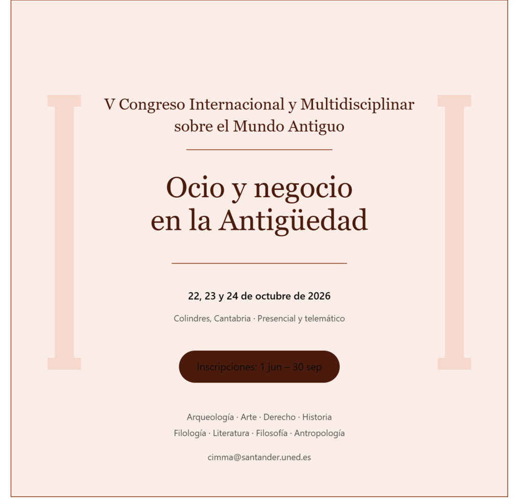 V Congreso Internacional y Multidisciplinar sobre el Mundo Antiguo (CIMMA)